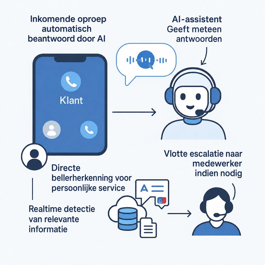 AI-afhandeling van inkomende oproepen