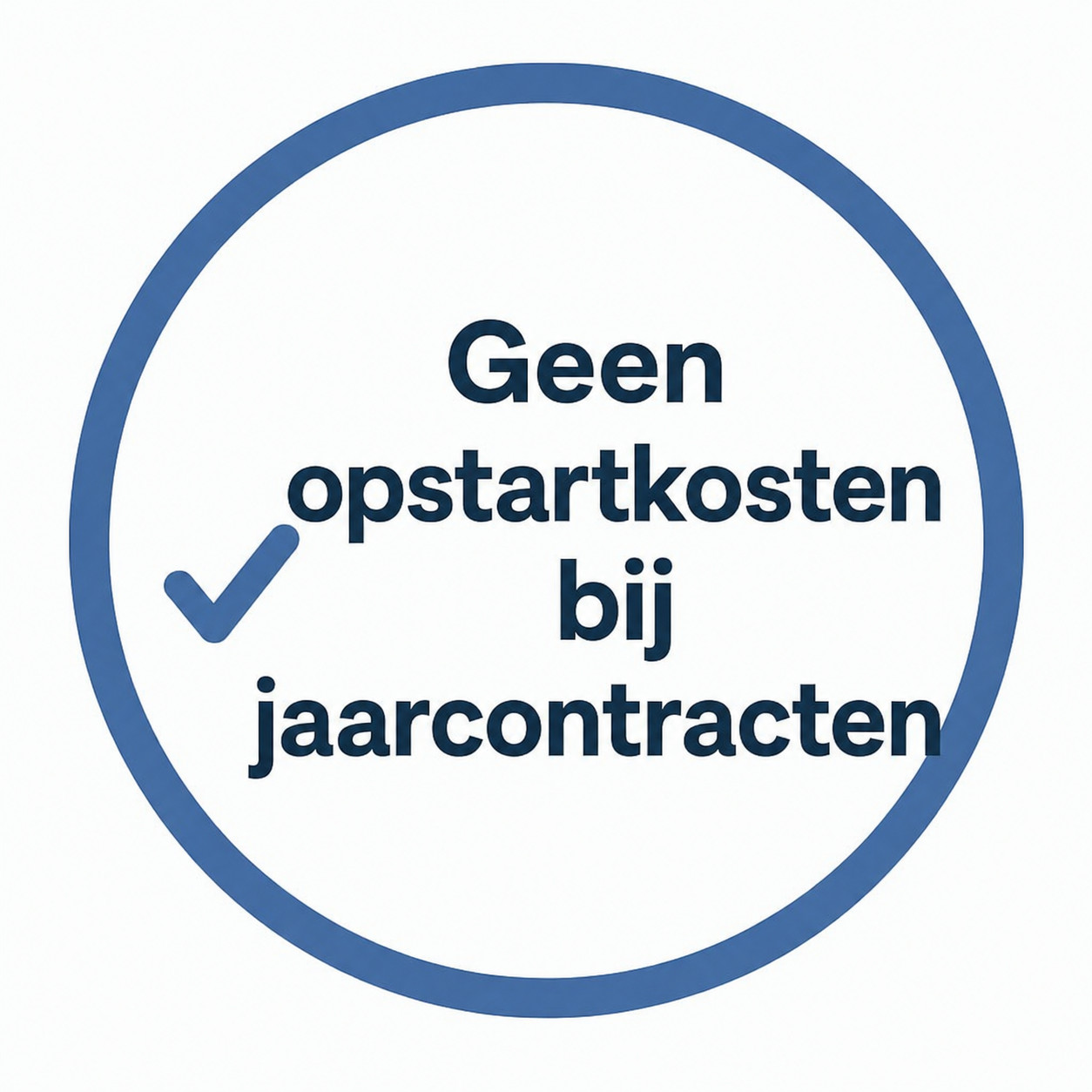 Geen opstartkosten bij jaarcontracten
